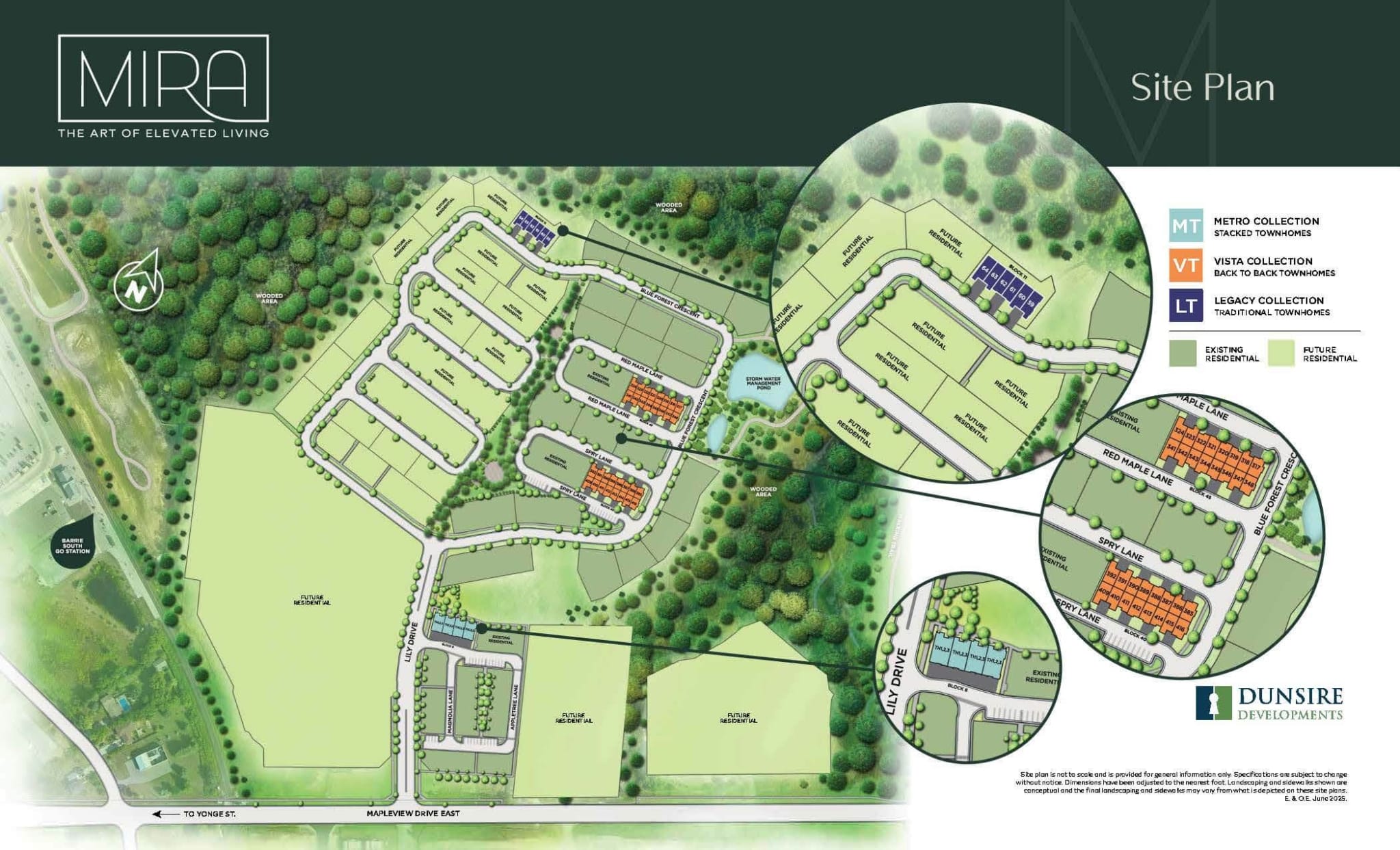 Site plan of Mira Towns Barrie