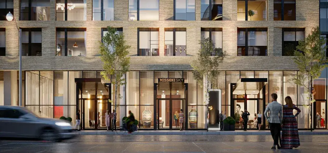 Missoni Sky Condos rendering of exterior entrance