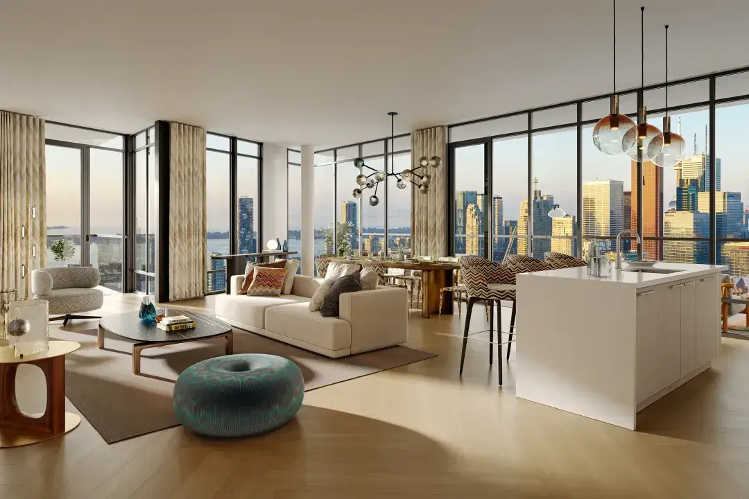 Rendering of Missoni Sky Condos suite interior