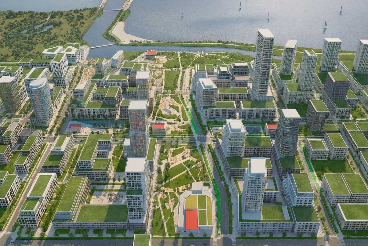 Aura Lakeview Village Aerial