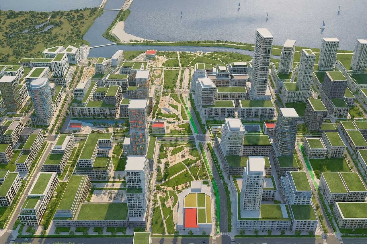 Aura Lakeview Village Aerial