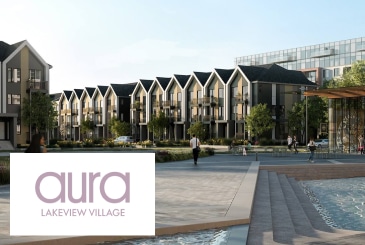 Aura Lakeview Village towns by Caivan